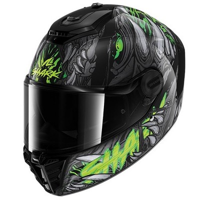 SHARK SPARTAN RS SHAYTAN KGA SCHWARZ GRÜN INTEGRALHELM MOTORRADHELM