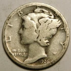 1926 S Mercury Dime 90% Silver G-VG  "Actual Coin Pictured - Not Cleaned"