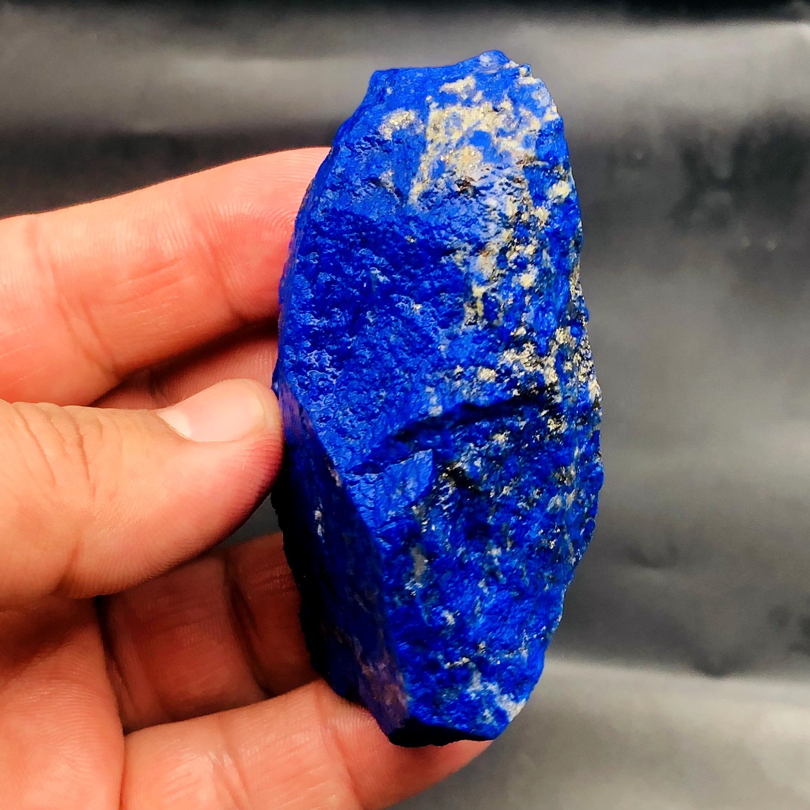 Natural A++ Madani Lapis Lazuli Raw Rough Stone w/ Pyrite 114  grams L421.....1
