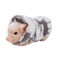 Schwein-Figur mit Kapuzenpullover niedlich Spielzeugschwein realistisch