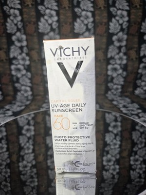 Vichy Capital Soleil SPF 60 Broad Spectrum Face Sunscreen Water Fluid 1.69 fl oz