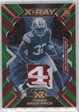 2022 Panini XR X-Ray Swatches Green /5 Tyrion Davis-Price #XR-22 b8h