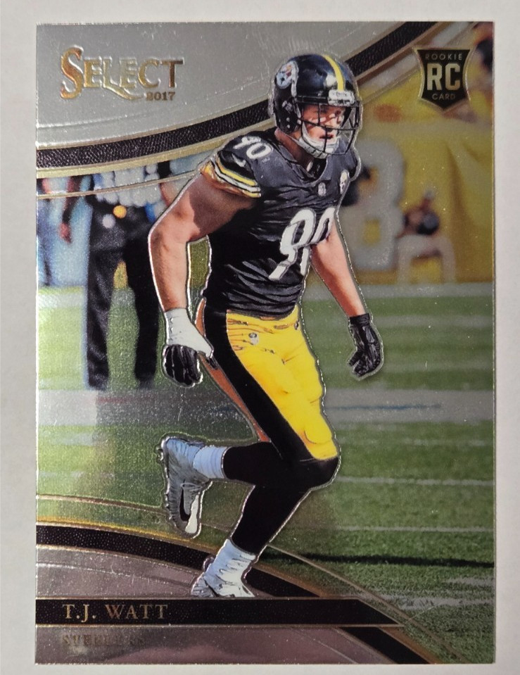 2017 Panini Select Field Level T.J. Watt #259 Silver Prizm RC Rookie Steelers