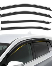 2013-2017 Honda Accord Sedan Polycarbonate Chrome Window Visors 4pc Set