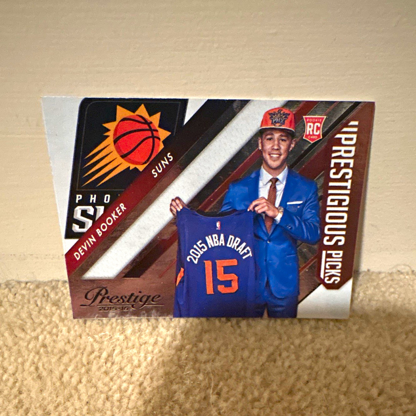 Panini Prestige 2015-16 Devin Booker Prestigious Picks Rookie Insert #13 Suns