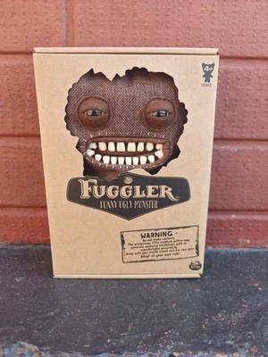 ULTRA SELTEN/NICHT MEHR ERHÄLTLICH Fuggler Mr Buttons Chase Sackleinen Plüsch Monster Goldknopf 9 Zoll