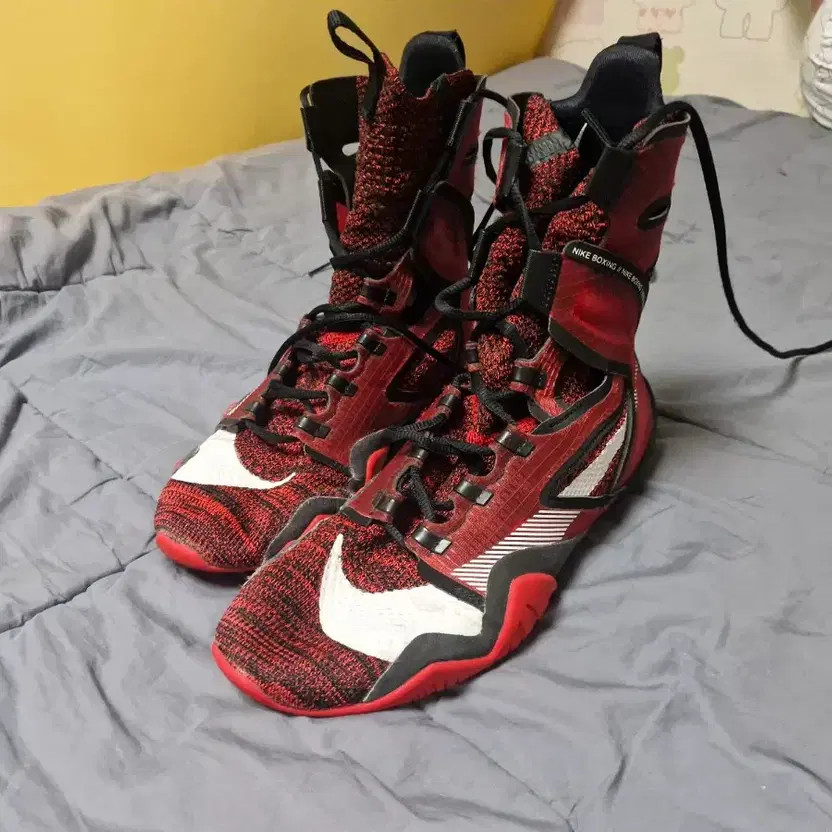 Nike Hyper KO2 Boxing Shoes 275 Red & White | eBay Nike Hyper KO2 Boxing Shoes 275 Red & White | eBay