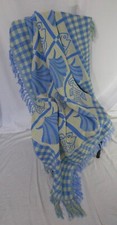 Soft Baby Throw Blanket, Fringe Plaid Woven, 60in X 50in