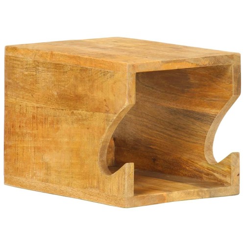 Solid Mango Wood Wall Mounted Bicycle Rack 35x25x25cm Bike Storage Solution - Picture 11 of 12
