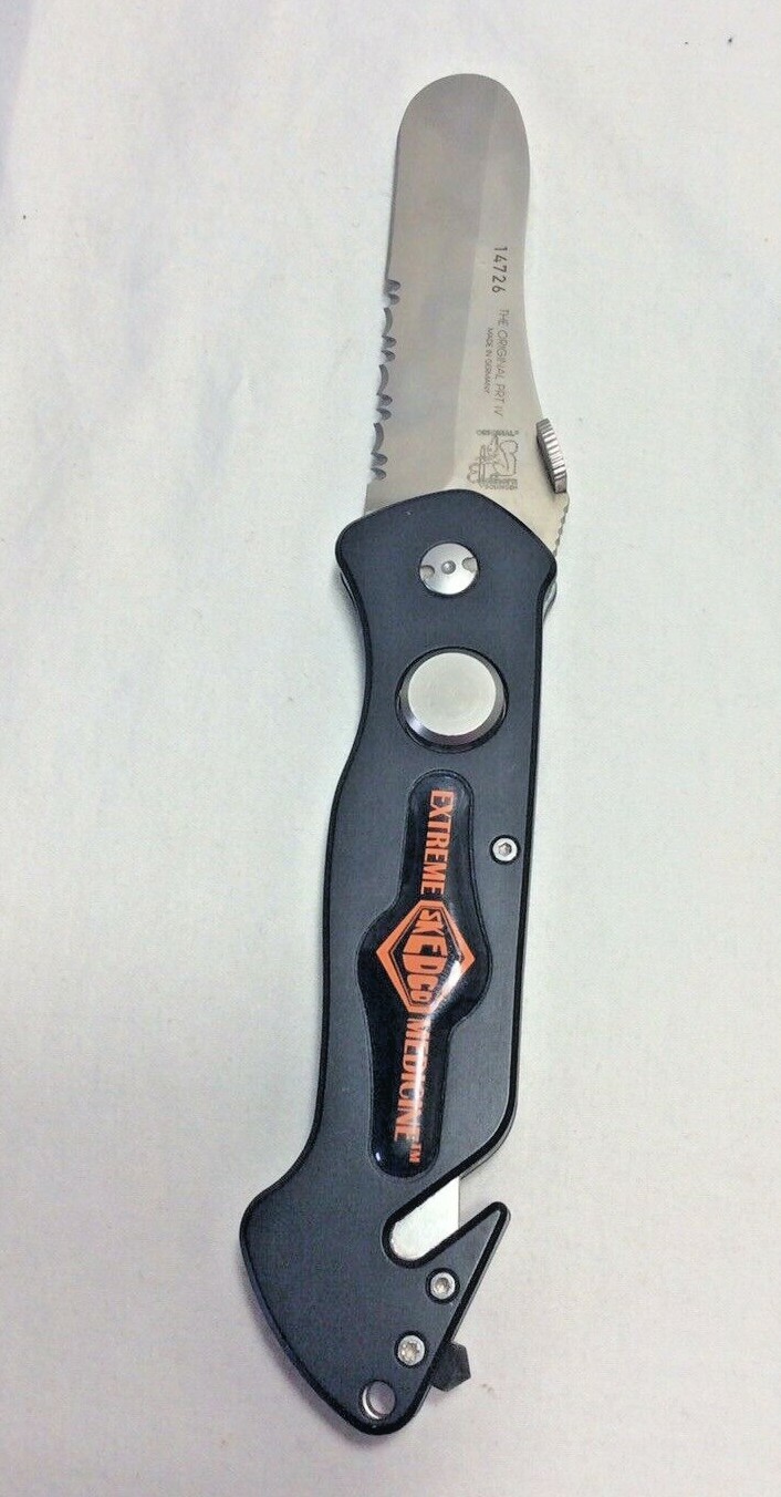 SKEDCO EXTREME FOLDING MEDICINE KNIFE, NEW, BLACK, NSN 511001520