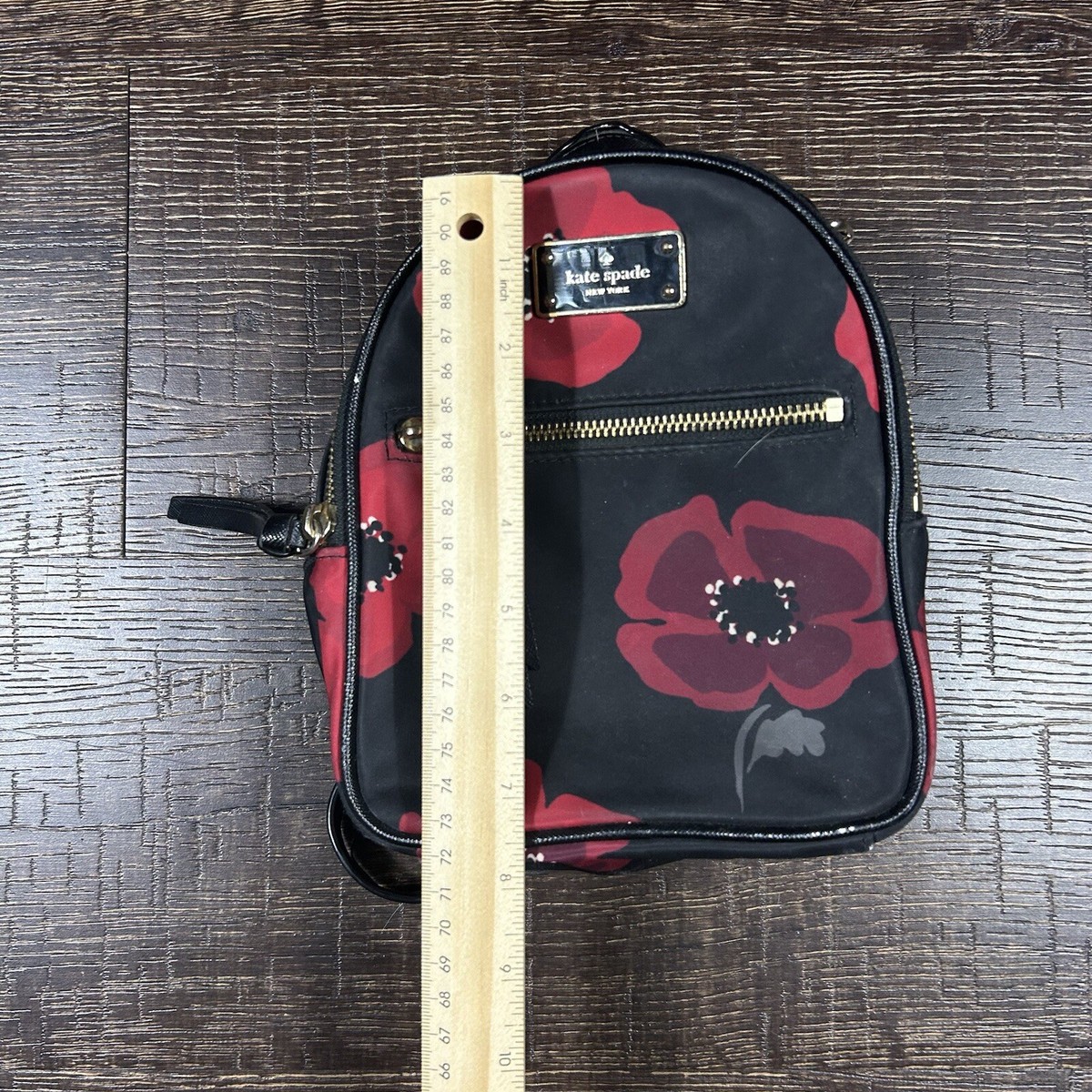 kate spade Wilson poppy Backpack with Red Floral Print Kate Spade Purse Women Red Mini Floral Bradley Wilson Poppy  main image 3
