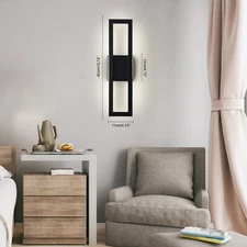 Indoor LED Cube Modern Wall Light Bedroom Living Room Wall Sconce Lamp Dimmable