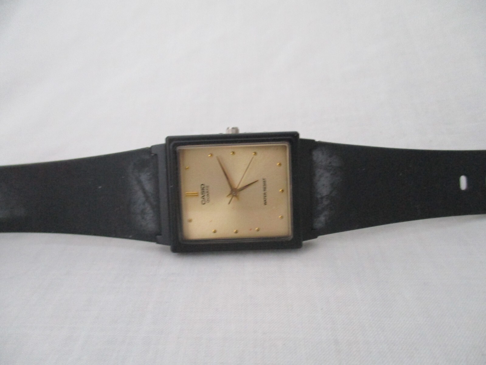 Casio Women's Water Resistant Black Buckle Band Analog Watch
