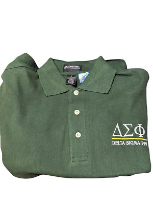 Delta Sigma Phi Fraternity Polo Shirt-Size Small-New!