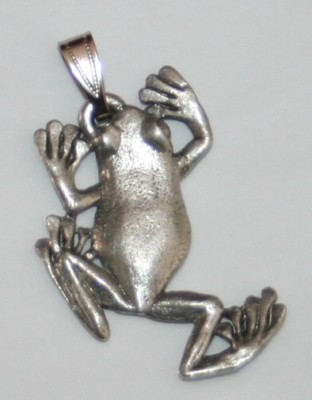 Tree Frog Harris Fine Pewter Pendant USA Made