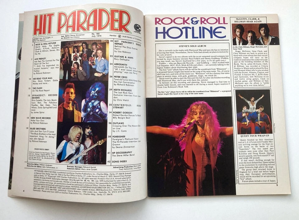 Hit Parader Magazine 1979 Foreigner-Keith-Kiss-Aerosmith-Clash-Rod-Outlaws - Image 4 of 4