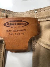 McGuire-Nicholas Tool belt Pouch Heavy Suede Cowhide Contractor Apron DM-499-4