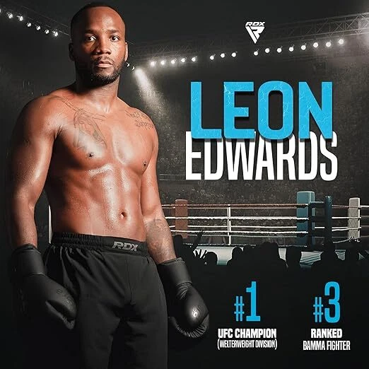 Guantes de Boxeo RDX para Hombres Mujeres MMA Guantes de Sparring Guantes de Kickboxing de Muay Thai Foto 3 de 3