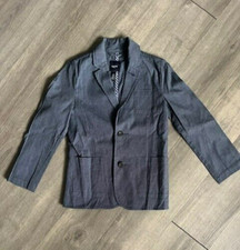 GapKids Navy Boy Size S Blue 100 Cotton Blazer 3 Pocket Two Button