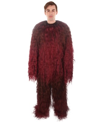 Unisex Hairy Warrior Mountain Bigfoot Yeti Costume | Ape Military Leader Costume