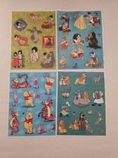 Vintage Disney Stickers Snow White, Pooh, Lady  The Tramp  Jungle Book NOS