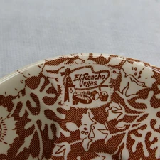 EL Rancho Vegas Casino MARKED Saucer Vintage Wallace China