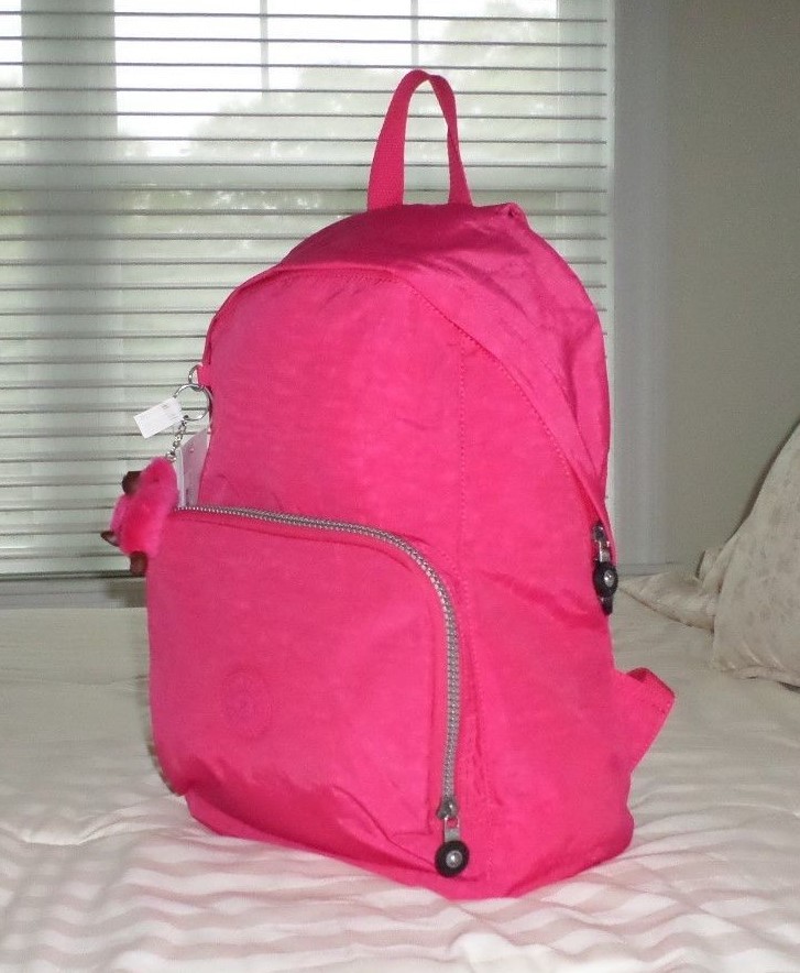 NWT Kipling RIDGE Book Bag Backpack VIBRANT PINK BP3989 | eBay display picture 3