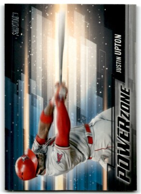 2018 STADIUM CLUB POWER ZONE JUSTIN UPTON LOS ANGELES ANGELS #PZ-JU