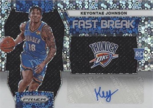 2023-24 Prizm Gold Sparkle Prizm /24 Keyontae Johnson #176 Thunder
