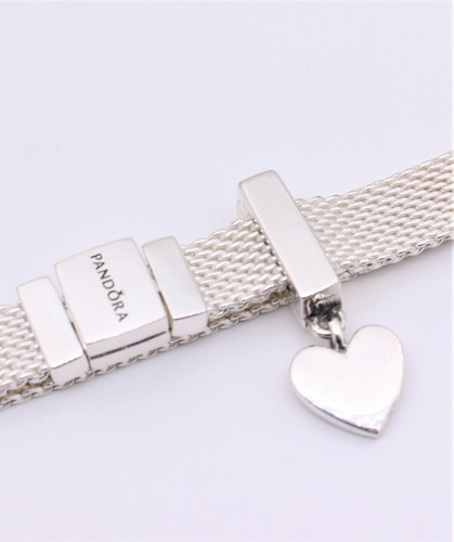 Floating Heart Dangle Clip Charm S925 