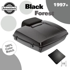 BLACK FOREST Advanblak Rushmore Razor Tour Pack Pad For 97+ Harley/Softail