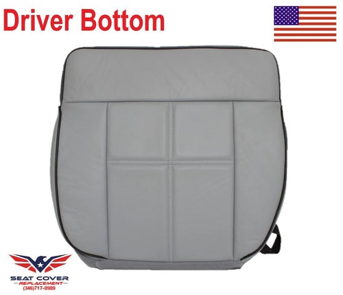 2006 2007 For Lincoln Mark LT Genuine Gray Leather Bottom Seat Covers & Cushion - Picture 13 of 22