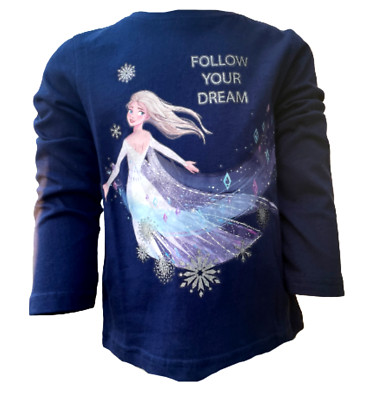 Disney Frozen Eisprinzessin Shirt Pullover Elsa Glitzer
