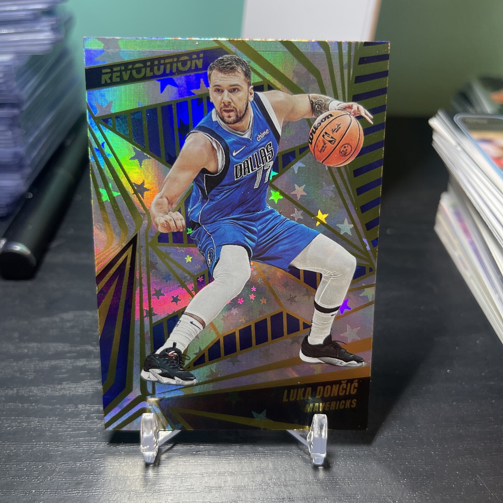 LUKA DONCIC 2023-24 Panini Revolution Astro Parallel card #83 Dallas Mavericks