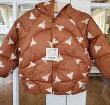 New Zara Kids Hooded Puffer Coat Teepee Toddler Size 2 3Y 24182B 