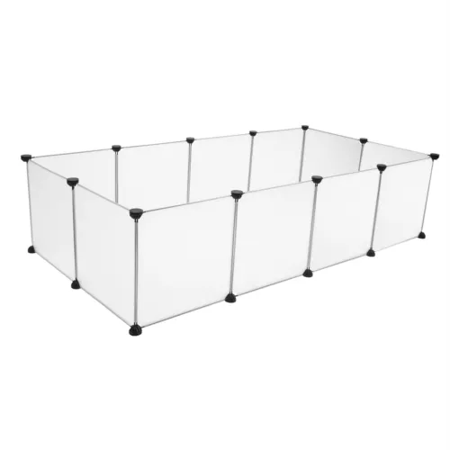 Pet Playpen Portable Plastic Yard Fence Small Animals, Puppy Kennel Crate Fence - Bild 8 von 11