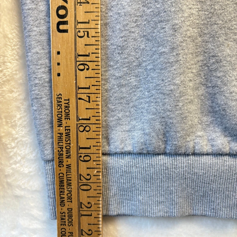 Sudadera Pullover Converse Niños Talla Grande Gris Cuello Redondo Logo Rayas Spellout Foto 4 de 4