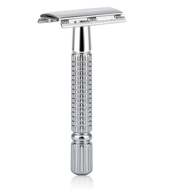Stainless steel Classic Butterfly Double Edge Safety Razor Shaver Kit