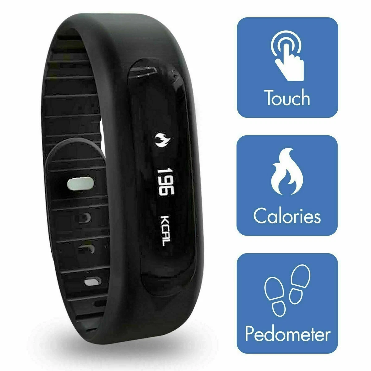 IN TECH Bluetooth Fitness Smart Bracelet Touch Calories Pedometer
