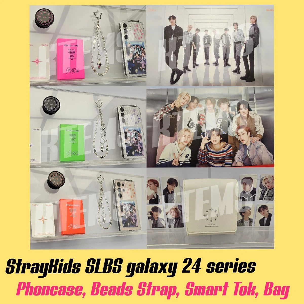 Stray Kids X SLBS Samsung Galaxy s24 ultra case beads strap NFC Tok pouch Stray Kids X SLBS Samsung Galaxy s24 ultra case beads strap NFC Tok pouch