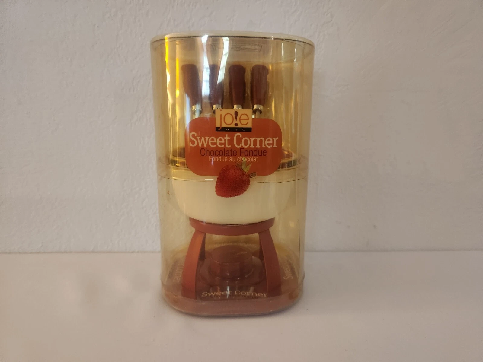 Joie Sweet Corner Chocolate Fondue Set, New, with Forks