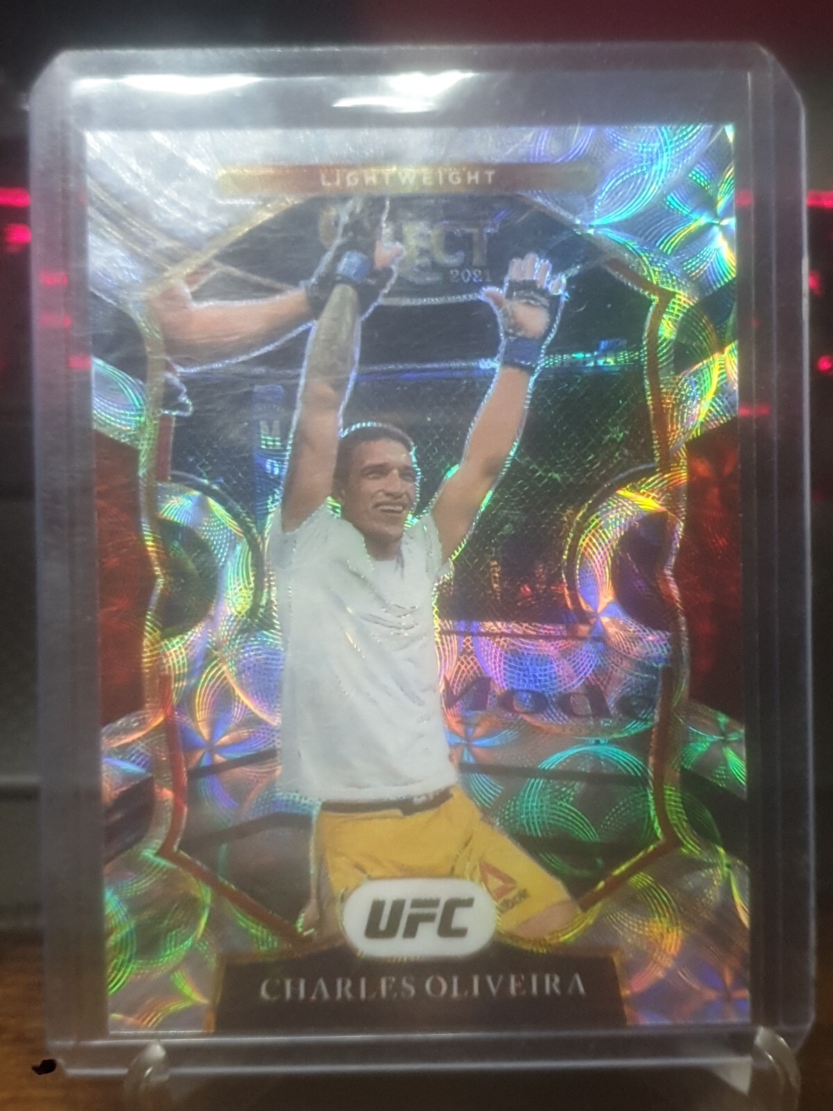 2021 Panini UFC Select CHARLES OLIVEIRA Concourse SCOPE Prizm Refractor