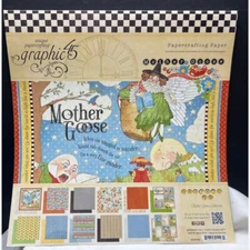 Graphic 45 MOTHER GOOSE Nursery Rhymes 12x12 Cardstock Paper 24 Sheets