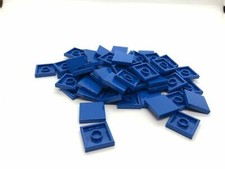 Lego (c) 50x Fliesen - 2x2 dunkelblau - 3068b - blue tile 2 x 2 - Kacheln