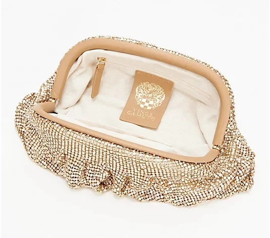 Bolso clutch Vince Camuto Nisha dorado egipcio nuevo con etiquetas Foto 2 de 2