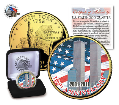 10th Anniversary * World Trade Center 9/11 U.S MINT NY State