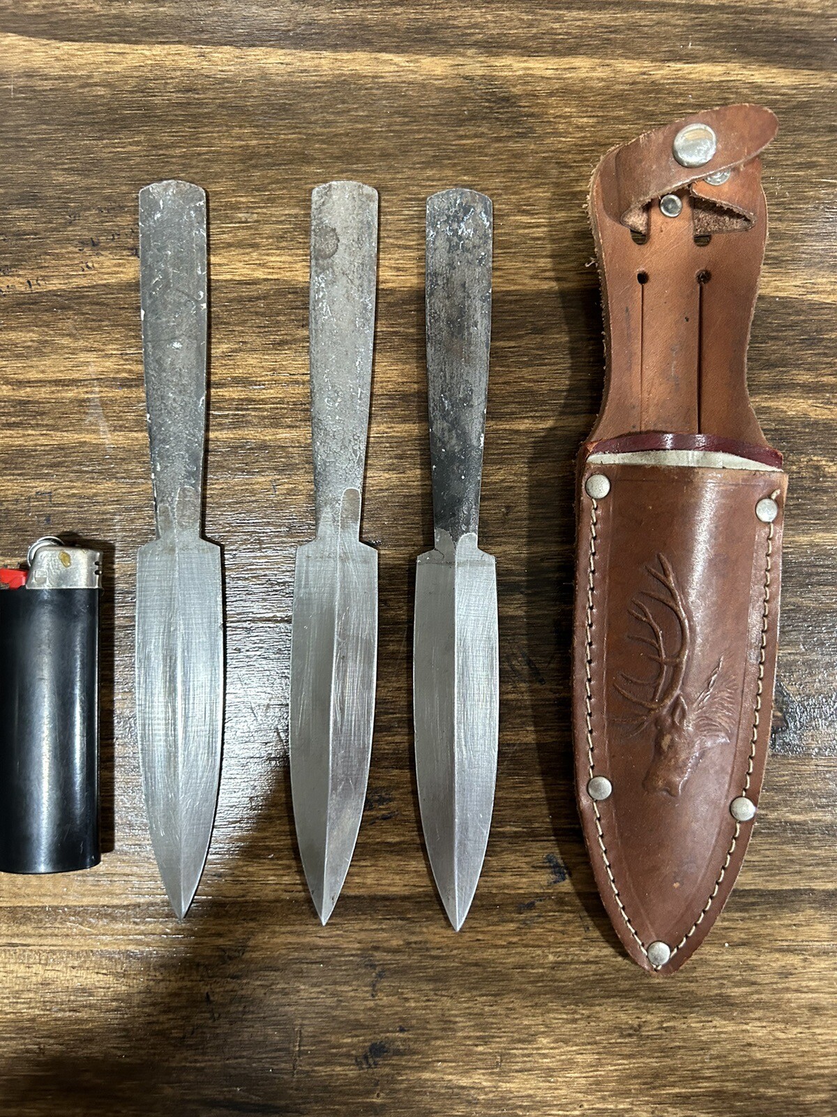 Lot of 3 Vintage Throwing Knives eBay