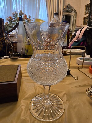 Edinburgh Crystal Thistle Plain Champagne/Tall Sherbet Glass SIGNED 4 3/4''