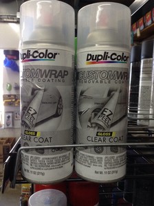 2 Dupli-Color Gloss Clear Coat Custom Wrap Auto Removable Paint ...