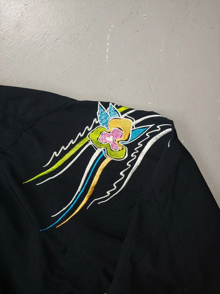 Chaqueta Kaelin Cortavientos Ligera Cremallera Mujer XS Flor Bailarina esquí nieve concha De Colección Foto 4 de 4